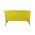 Canapea fixa West Monroe, Zeon, 2 locuri, 140x75x76 cm, lemn, verde fistic