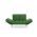 Canapea extensibila Nina Daybed, Futon, 3 locuri, 200x70 cm, metal, verde