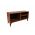 Comoda TV Zisino Walnut, Kalune Design, 100x35x54 cm, maro