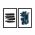 Set 2 tablouri decorative, Alpha Wall, Dark Abstract, 36x51 cm