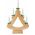 Decoratiune luminoasa Candle Tree, 27.5x6.5x39.5 cm, 5 LED-uri, lemn