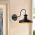 Aplica de perete, Berceste - 182BLACK-A, Sheen, 22 x 42 x 23 cm, 1 x E27, 40W, negru
