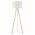 Lampadar, AYD-1212, Insignio, 38 x 140 cm, 1 x E27, 60W, alb/maro