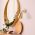 Aplica de perete, Evander - 13190, Fulgor, 10 x 26 x 21 cm, 1 x E27, 40W, auriu