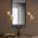 Aplica de perete, Evander - 13190, Fulgor, 10 x 26 x 21 cm, 1 x E27, 40W, auriu