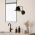 Aplica de perete, Fotr Sivani - MR-324, Alby, 19 x 25 x 28 cm, 1 x E27, 40W, negru
