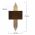 Aplica de perete, 615 - A, Opviq, 22 x 10 x 75 cm, 1 x E27, 40W, aramiu antic