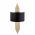 Aplica de perete, 616 - A, Opviq, 22 x 10 x 75 cm, 1 x E27, 40W, negru/auriu