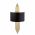 Aplica de perete, 616 - A, Opviq, 22 x 10 x 75 cm, 1 x E27, 40W, negru/auriu