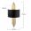 Aplica de perete, 616 - A, Opviq, 22 x 10 x 75 cm, 1 x E27, 40W, negru/auriu