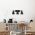Aplica de perete, Funnel - 13094, Fulgor, 60 x 21 x 21 cm, 3 x E27, 40W, negru