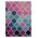Covor Colors Bedora,100x200 cm, 100% lana, multicolor, finisat manual