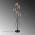 Lampadar, Bonibon - 13236, Fulgor, 44 x 44 x 160 cm, 5 x E14, 40W, negru/bej
